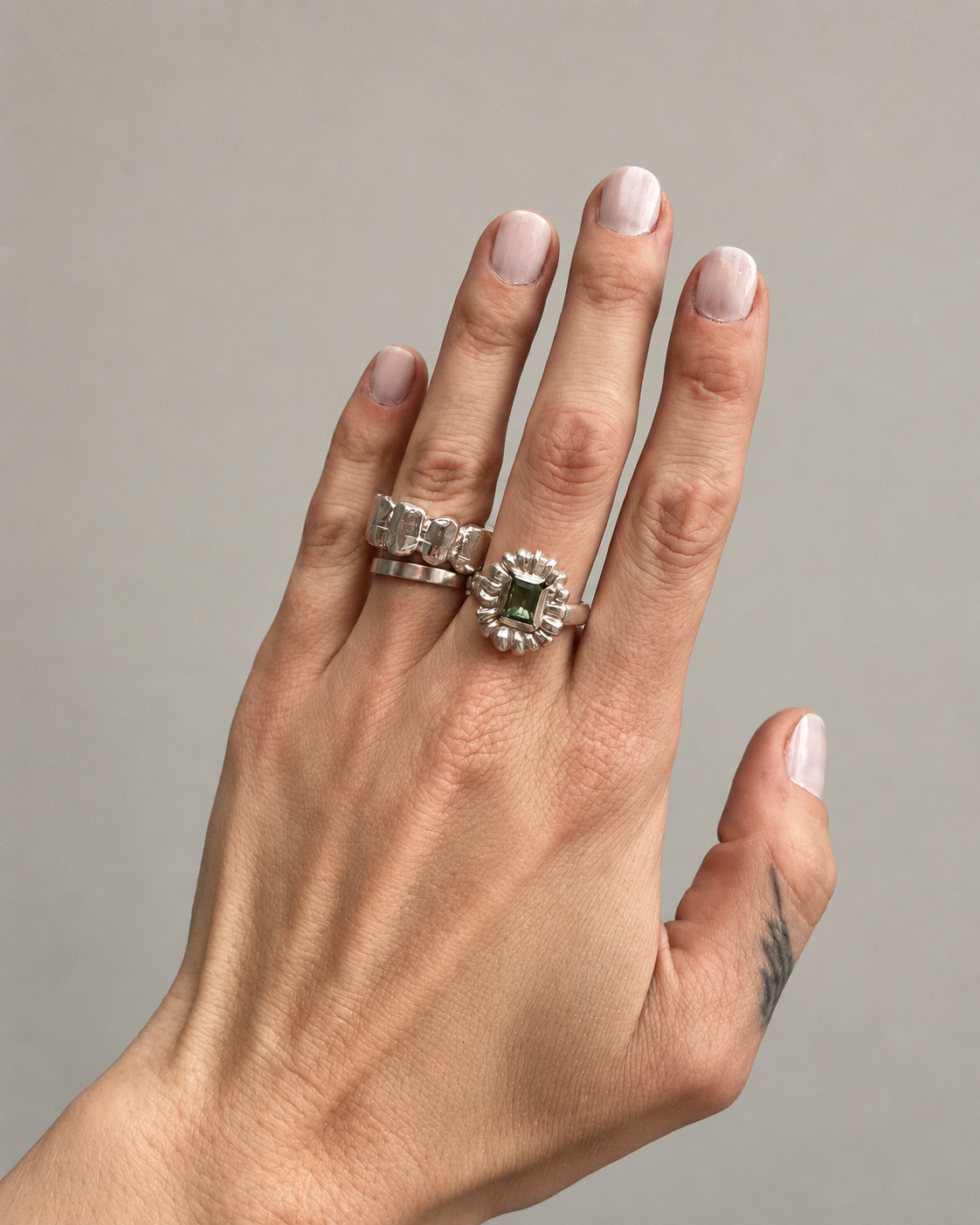 Anillo simple plano