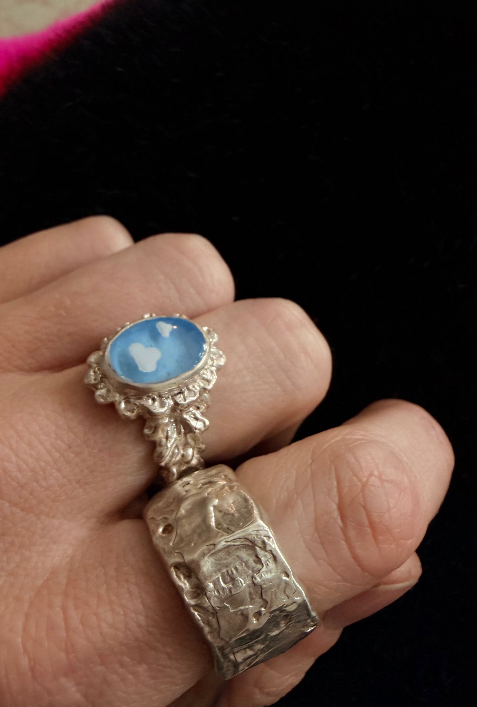 Anillo Textura plano