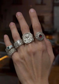 Anillo Textura plano